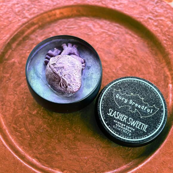 Slasher Sweetie Wickless Candle: Orange Spice Cinnabun Scent - Picture 1 of 7